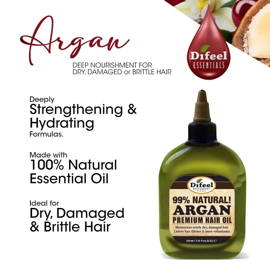 DIFEEL Olio per capelli all'Argan x 75 ml