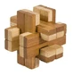 Gioco di logica IQ in legno di bambù in scatola di metallo-8