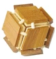 Gra logiczna IQ drewniane bambusowe pudełko 3D Magic Box