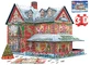 Casă de Crăciun Puzzle 3D