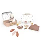 Set di coniglietti con accessori in valigia, Speedy Monkey
