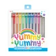 2.0 Yummy Yummy stylos gel de couleur avec paillettes, parfumés - Lot de 12