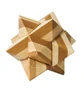 Jeu de logique QI en bois Star bamboo, boîte en métal