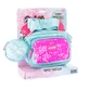 Geanta clutch si portofel monede Girabrilla - matlasata, cu paiete reversibile