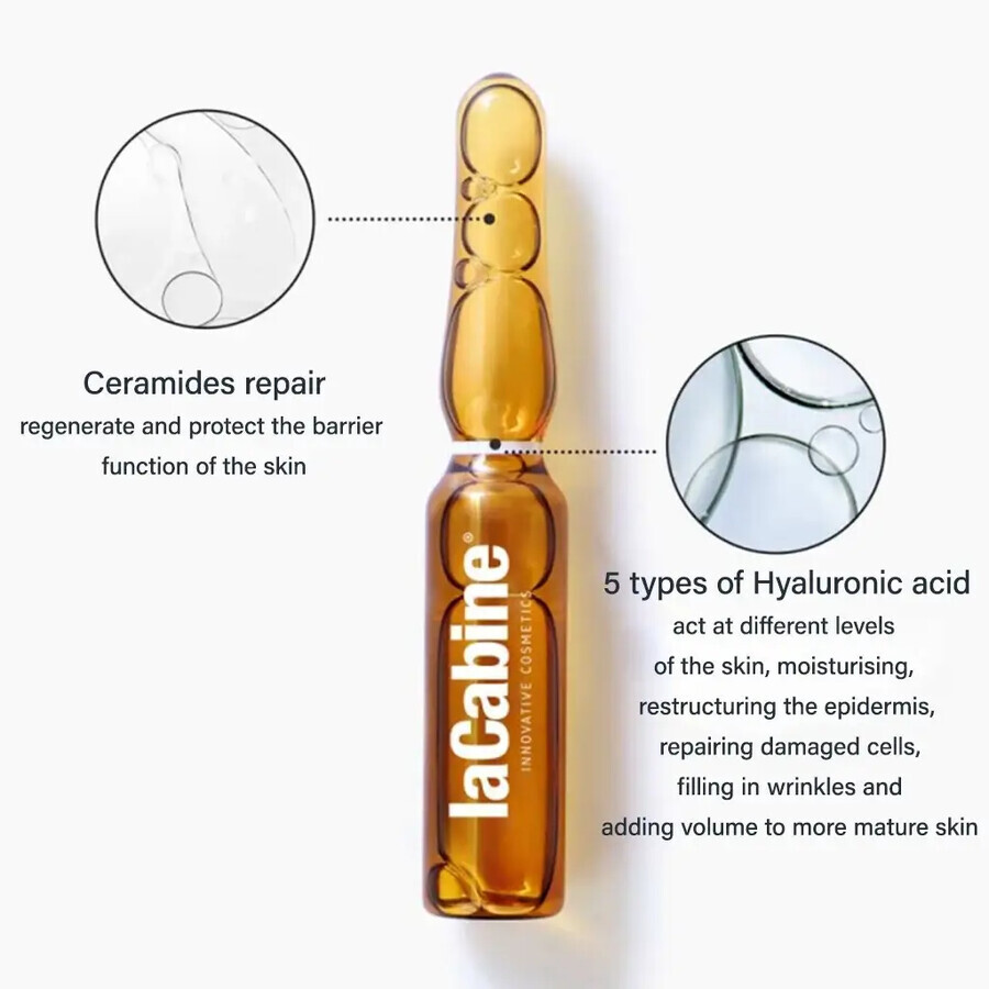 LA CABINE - 5 x PURE HYALURONIC skin ampoule 1x2ml