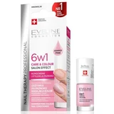 Nail Treatment 6 in 1 Shade Pink Nail Therapy Nail Care & Colour, 5 ml, Eveline Cosmetics
