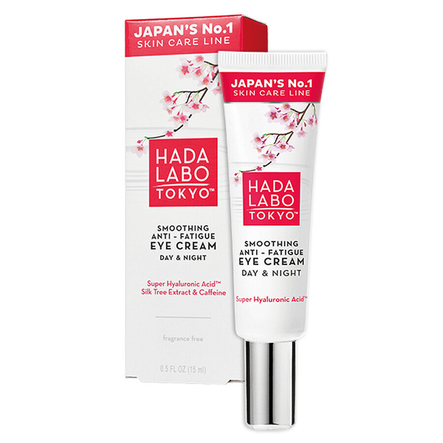 Crème anti-flou pour les yeux de jour et de nuit à l'acide hyaluronique, 15 ml, Hada Labo Tokyo
