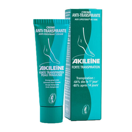 Akileine crème anti-transpirante active, 50 ml, Asepta