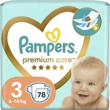 PAMPERS Premium Care Nr. 3 Voor 6-10kg 78 stuks JUMBO+