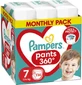 Pantaloni PAMPERS Pantaloni pentru scutece nr. 7 (17 kg+) Pachet lunar 114 bucăți