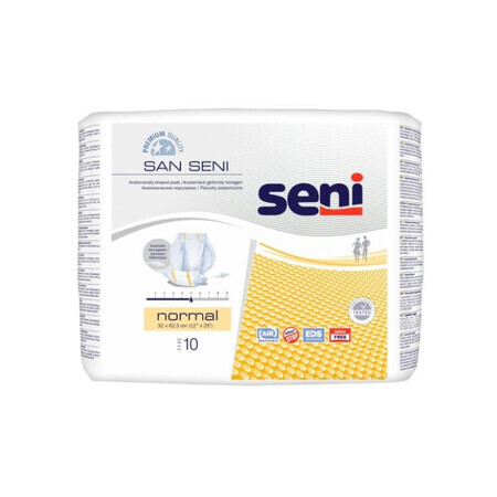 Serviettes pour incontinence San Normal, 10 pièces, seins