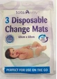TOTS AWAY Matelas à langer jetables Sous-vêtements jetables pour bébés jetables x3