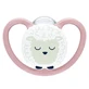 Sucette en silicone NUK Perfect Match Air Night pour 6-18 mois, avec pochette