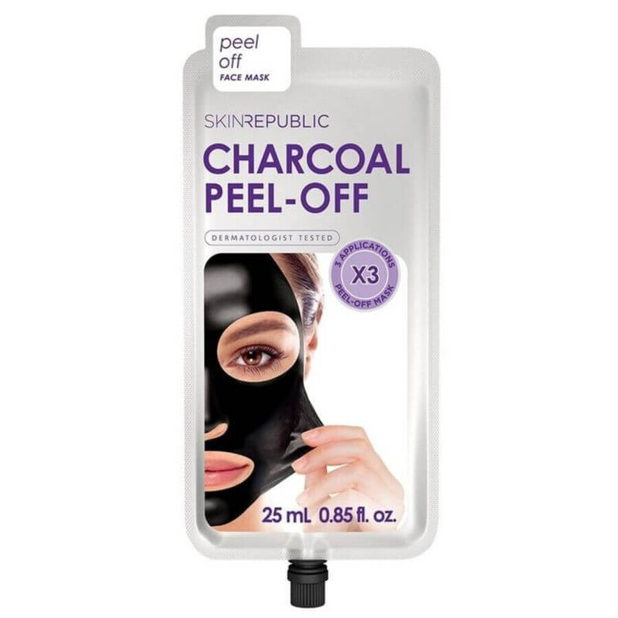 Skin Republic Masque Peel-Off au charbon de bois x 25ml