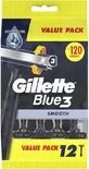 GILLETTE Blue 3 Disposable 12 Pieces