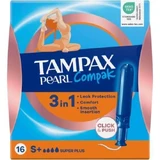 TAMPAX Compak Pearl Super Plus Tampons avec applicateur 16 pièces