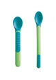 MAM Heat Spoons Linguri sensibile la căldură cu pungă pentru 6+ luni 513U 2 bucăți