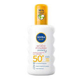 Spray solaire SPF 50+ Allergy Sensitive Protect, 200 ml, Nivea Sun