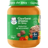 GERBER Comida Ecológica con Verduras y Ternera Para 6+ Meses, 190gr