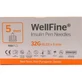 WELLIFINE Ace de insulină 32 Gauge x 5mm x100