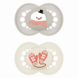 MAM Sucette en silicone Original Winter Limited Edition Pour 2-6 mois - Bonhomme de neige / Gants