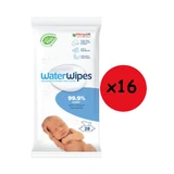 WATERWIPES Wipes 99% Water, Fragrance free 448 Pieces (16 Packs of 28 Pieces) Carton