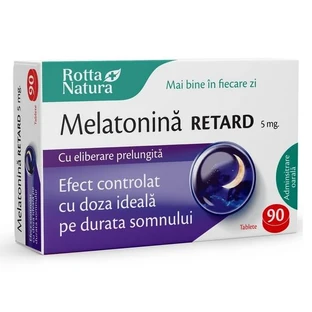 Melatonin Retard, 5 mg, 90 Tabletten, Rotta Natura
