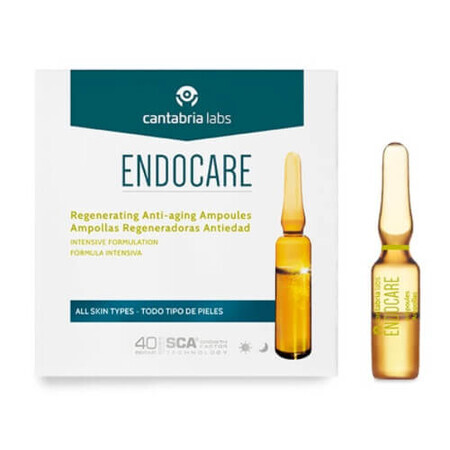 Anti-Aging-Fläschchen mit regenerativer Wirkung Endocare, 7 Fläschchen x 1 ml, Cantabria Labs