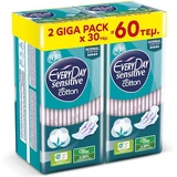 EVERYDAY Sanitary Napkins Sensitive Cotton Normal Ultra Plus Giga Pack 60 Pieces 2x30