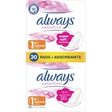 ALWAYS Ultra Sensitive Normal Pads Ultra Gentle Small Pads mit Flügeln für Komfort & Schutz 20 Stück