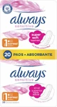 ALWAYS Pernuțe normale ultra sensibile Pernuțe mici ultra delicate cu aripi pentru confort și protecție 20 bucăți