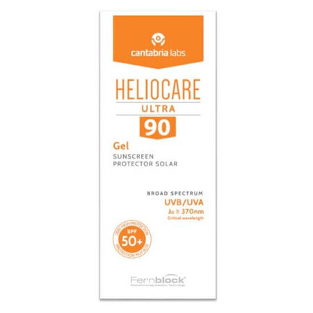 Gel solaire Heliocare Ultra 90 avec SPF 50+, 50 ml, Cantabria Labs