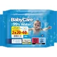 BABYCARE Baby wipes 99% Water Mini (20x2) 40 Pieces