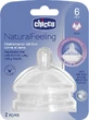 Chicco Natural Feeling Quick Flow Nipple 6m+ Bucăți 08104720