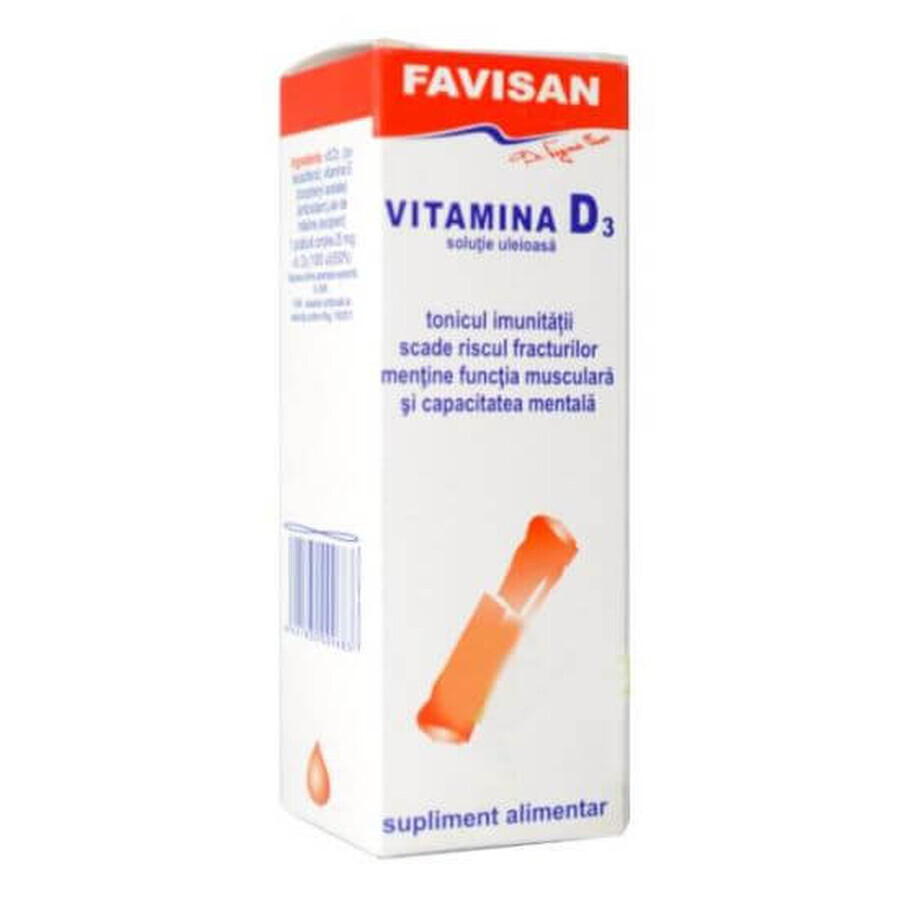 Vitamina D3, 30 ml, Favisan recensioni
