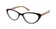 EYELEAD Presbytie - Lunettes de lecture avec branches en bois, forme papillon Bordeaux E206 +3.00