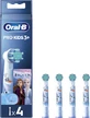 ORAL B Pro Kids 3+ Superior Cleaning Frozen Electric Toothbrush Spare Parts 4 Pieces