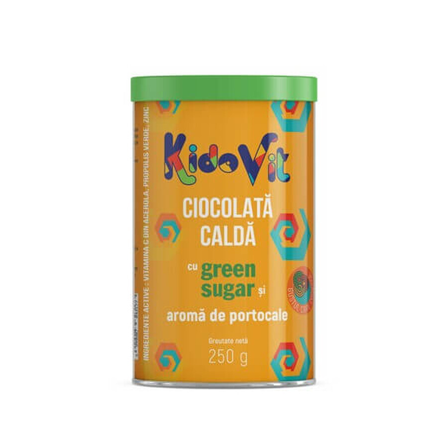 KidoVit chocolat chaud au sucre vert et à l'orange, 250 g, Remedia