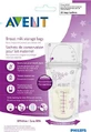 PHILIPS Avent Breast Milk Storage Bags x25 180ml