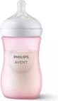 Biberon en plastique AVENT Natural Response pour les 1 mois et plus, rose 260ml [SCY903/11]