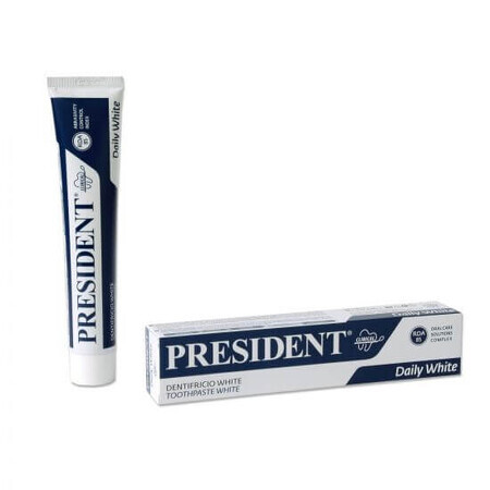 Dentifrice quotidien blanc, 75 ml, Président