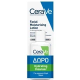 CERAVE PROMO Facial Moisturising Lotion Feuchtigkeitsspendende Gesichtscreme 52ml & FREE Hydrating Cleanser 20ml