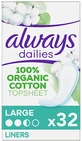 ALWAYS Dailies Serviettes de protection en coton Grandes 32 pièces