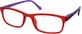 EYELEAD Lunettes de lecture et de presbytie avec monture rouge-rouge pourpre avec monture rouge-coculaire E215 +1.50