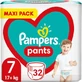 PAMPERS Maxi Pack Broekjes Nr. 7 17kg+ 32 Stuks