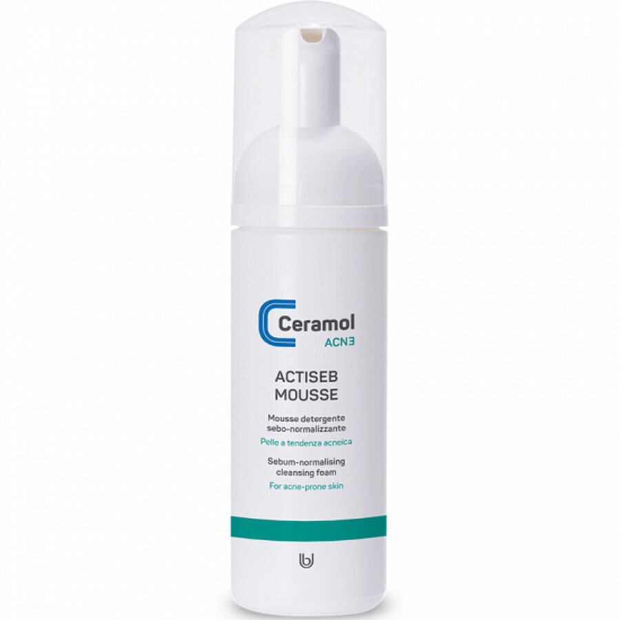 Mousse nettoyante pour l'acné et les peaux grasses, 150 ml, Ceramol