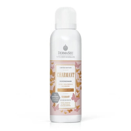 Mousse de douche à la rose et à la violette Charmant, 200 ml, DermaSel