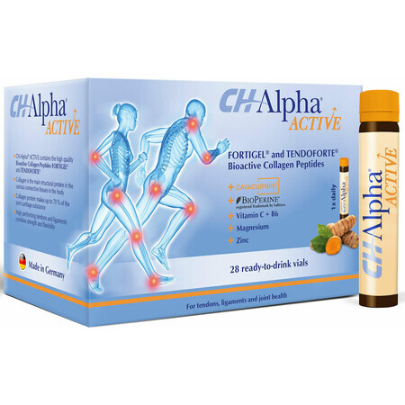 CH Alpha Active - Collagène 4 en 1, 28 flacons oraux, Gelita Health