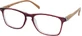 EYELEAD Presbiopie - Ochelari de citit cu braț din lemn Bordeaux E213 +1.25