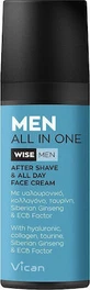VICAN Wise all In One Face After Shave Hydraterende en Anti-Aging Gezichtscrème 50ml